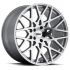 TSW VALE SILVER W/ MIRROR CUT FACE 5x120 19R 8.5 76.1 15