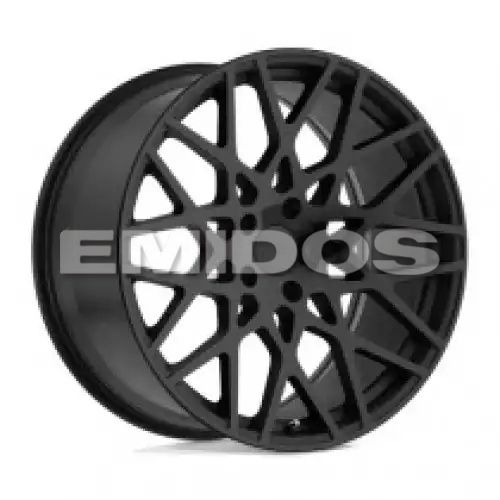 TSW VALE DOUBLE BLACK - MATTE BLACK W/ GLOSS BLACK FACE 5x100 19R 8.5 72.1 35