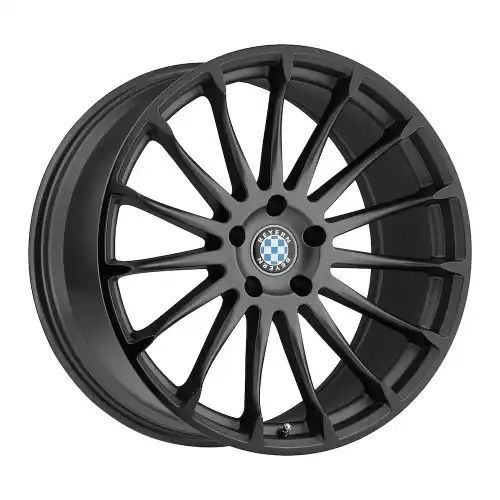 BEYERN AVIATIC MATTE GUNMETAL W/ GLOSS BLACK LIP 5x120 19R 9.5 74.1 25