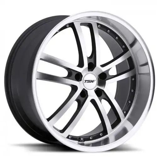 TSW CADWELL GUNMETAL MIRROR CUT FACE/LIP 5x120 19R 9.5 76.1 45