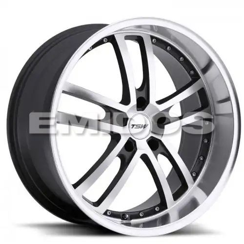 TSW CADWELL GUNMETAL MIRROR CUT FACE/LIP 5x120 19R 9.5 76.1 45