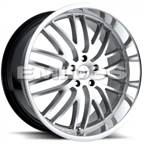 TSW SNETTERTON HYPER SILVER W/ MIRROR CUT LIP 5x120 19R 9.5 76.1 20