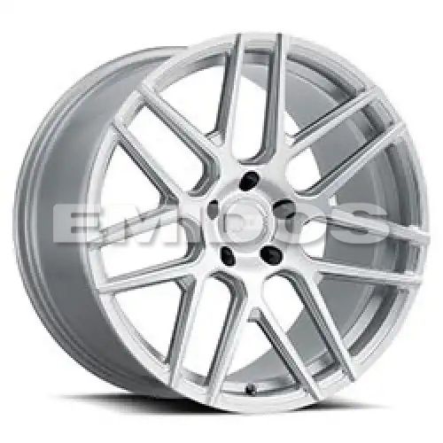 XO Luxury Wheels MOSCOW SILVER W/ MILLED SPOKE & BRUSHED FACE 5x120 20R 10.5 76.1 38