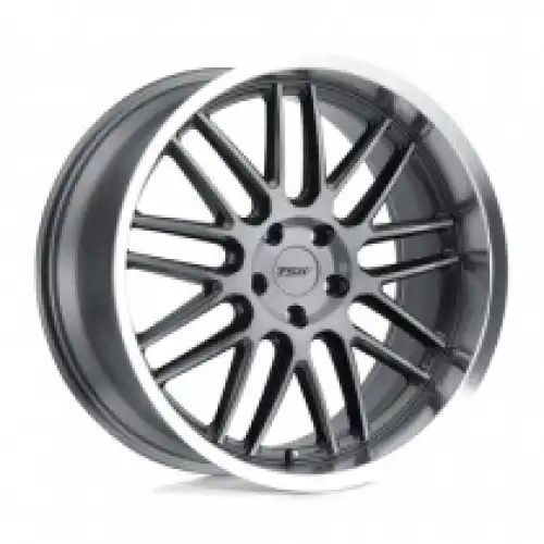 TSW AVALON GUNMETAL W/ BRUSHED GUNMETAL FACE & MACHINED LIP 5x120 20R 10 76.1 40