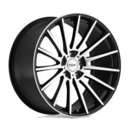 TSW CHICANE GLOSS BLACK W/ MIRROR CUT FACE 5x120 20R 10 76.1 40