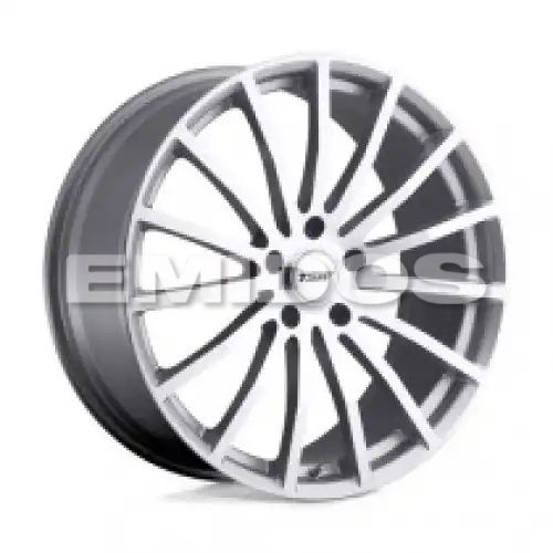 TSW MALLORY SILVER W/ MIRROR CUT FACE 5x114.3 20R 10 76.1 40