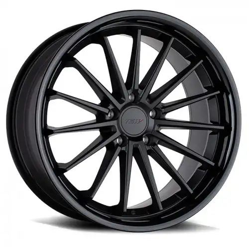TSW MARINA MATTE BLACK W/ GLOSS BLACK LIP 5x120 20R 10 76.1 40
