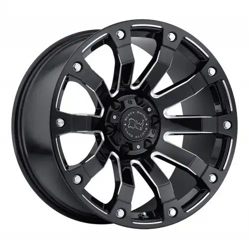 Black Rhino SELKIRK GLOSS BLACK MILLED 5x139.7 20R 10 78.1 -12