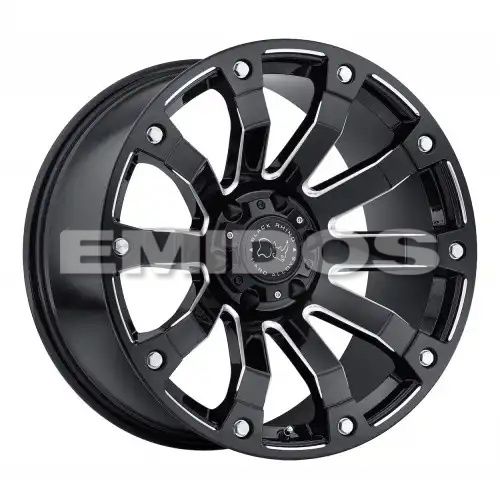 Black Rhino SELKIRK GLOSS BLACK MILLED 6x139.7 20R 10 112.1 -12