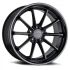 TSW SWEEP MATTE BLACK W/ GLOSS BLACK LIP 5x114.3 20R 10 76.1 25