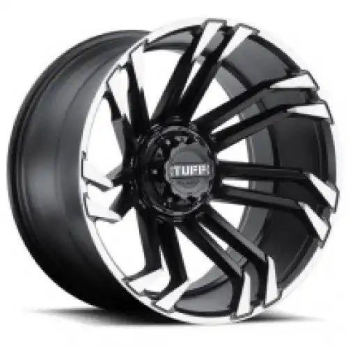 Tuff T21 MATTE BLACK W/ MACHINED FLANGE 5x127/139.7 20R 10 78.1 -19