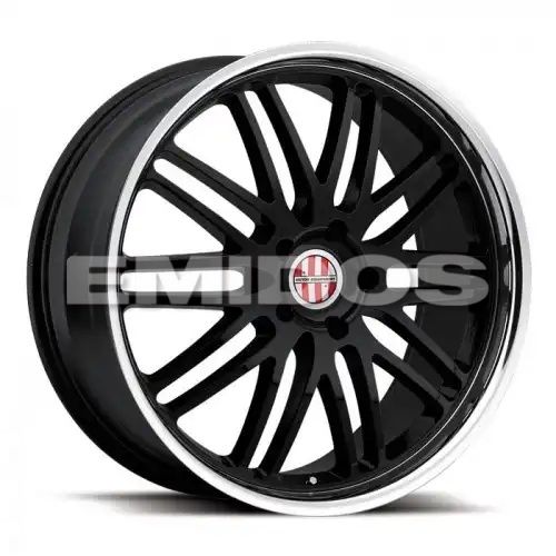 VICTOR EQUIPMENT LEMANS GLOSS BLACK W/ MIRROR CUT LIP 5x130 20R 10 71.5 50