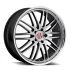 VICTOR EQUIPMENT LEMANS HYPER SILVER W/ MIRROR CUT LIP 5x130 20R 10 71.5 50