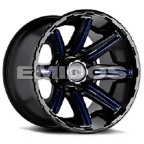 Black Rhino RAMPAGE GLOSS BLACK W/ RED INNER LIP 6x139.7 20R 12 112.1 -44