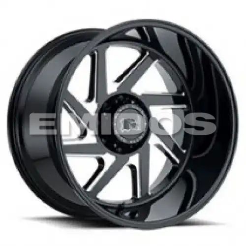 Black Rhino SWERVE GLOSS BLACK W/ DOUBLE MILLED SPOKES 5x127 20R 12 71.5 -44