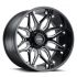 Tuff T3B GLOSS BLACK W/ MILLED SPOKES 6x139.7 20R 12 112.1 -45