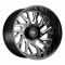 Tuff T4B GLOSS BLACK W/ MILLED SPOKES 6x139.7 20R 12 112.1 -45