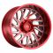 Tuff T4B CANDY RED W/ MILLED SPOKE 6x139.7 20R 12 112.1 -45