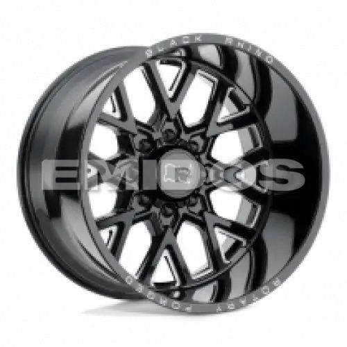 Black Rhino GRIMLOCK GLOSS BLACK & MILLED 6x139.7 20R 11.5 112.1 -44