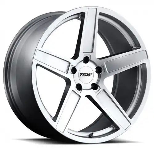 TSW ASCENT MATTE TITANIUM SILVER 5x120 20R 8.5 76.1 20