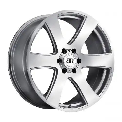 Black Rhino HAKA SILVER W/ MACHINE FACE 6x139.7 20R 8.5 112.1 15