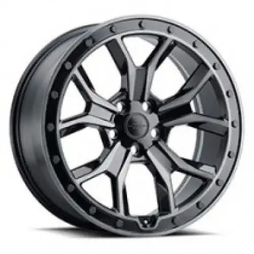 Redbourne MORLAND GLOSS METALLIC W/ BLACK BRUSHED TINT FACE 5x120 20R 8.5 72.56 25