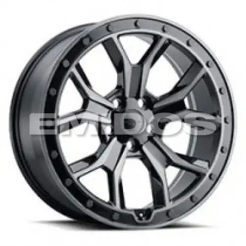Redbourne MORLAND GLOSS METALLIC W/ BLACK BRUSHED TINT FACE 5x120 20R 8.5 72.56 25