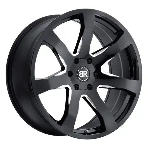 Black Rhino MOZAMBIQUE GLOSS BLACK & MILLED 5x127 20R 8.5 71.5 30