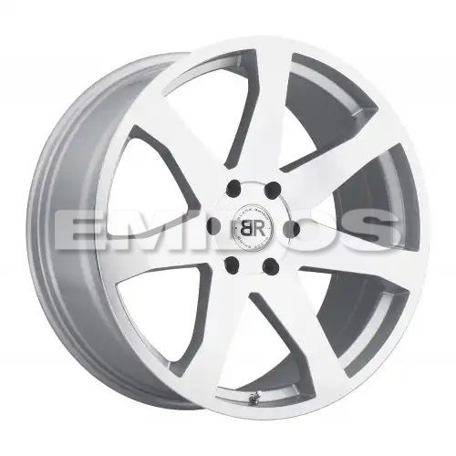 Black Rhino MOZAMBIQUE SILVER W/ MIRROR CUT FACE 5x120 20R 8.5 76.1 35