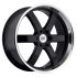 Black Rhino PONDORA GLOSS BLACK W/ MACHINE RING 6x139.7 20R 8.5 112.1 18