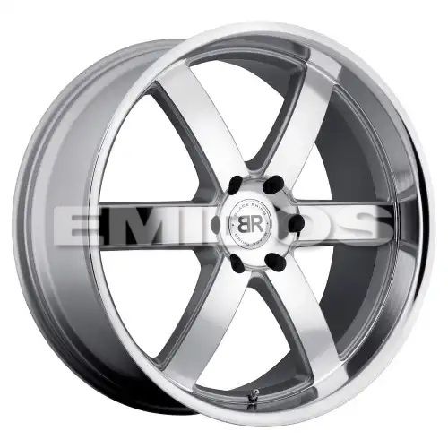 Black Rhino PONDORA SILVER W/ MACHINE FACE & LIP 6x139.7 20R 8.5 112.1 18