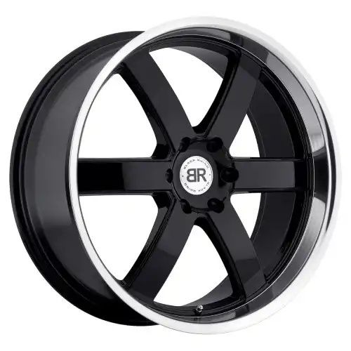 Black Rhino PONDORA GLOSS BLACK W/ MACHINE RING 6x135 20R 8.5 87.1 30