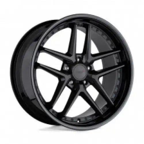TSW PREMIO MATTE BLACK W/ GLOSS BLACK LIP 5x120 20R 8.5 76.1 20