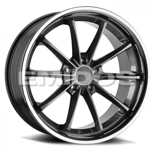 TSW SWEEP GLOSS GUNMETAL W/ STAINLESS LIP 5x114.3 20R 8.5 76.1 20
