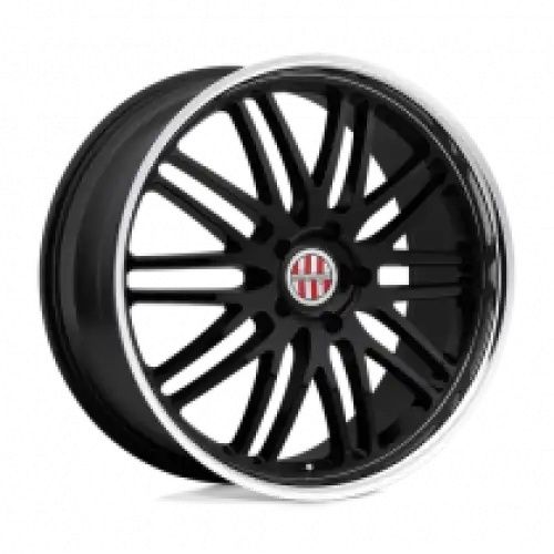 VICTOR EQUIPMENT LEMANS GLOSS BLACK W/ MIRROR CUT LIP 5x130 20R 8.5 71.5 45