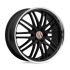 VICTOR EQUIPMENT LEMANS GLOSS BLACK W/ MIRROR CUT LIP 5x130 20R 8.5 71.5 45