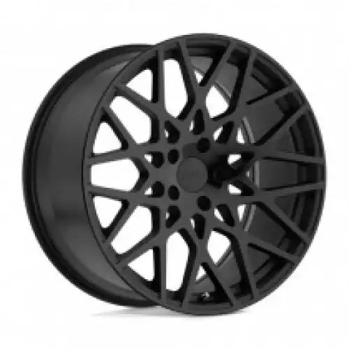 TSW VALE DOUBLE BLACK - MATTE BLACK W/ GLOSS BLACK FACE 5x114.3 20R 8.5 76.1 30