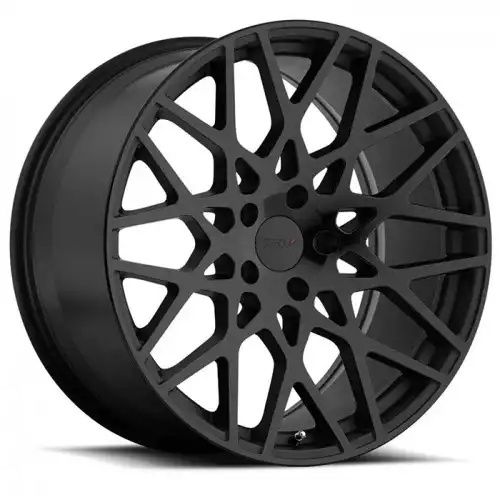TSW VALE DOUBLE BLACK - MATTE BLACK W/ GLOSS BLACK FACE 5x108 20R 8.5 72.1 40