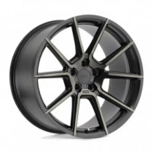 TSW CHRONO MATTE BLACK W/ MACHINE FACE & DARK TINT 5x120 20R 9 76.1 35