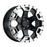 Black Rhino GAUNTLET GLOSS BLACK W/ MIRROR MACHINED RING 5x127 20R 9 71.5 -18