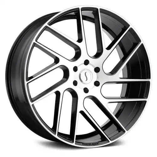 Status JUGGERNAUT GLOSS BLACK W/ MACHINED FACE 5x139.7 20R 9 78.1 20