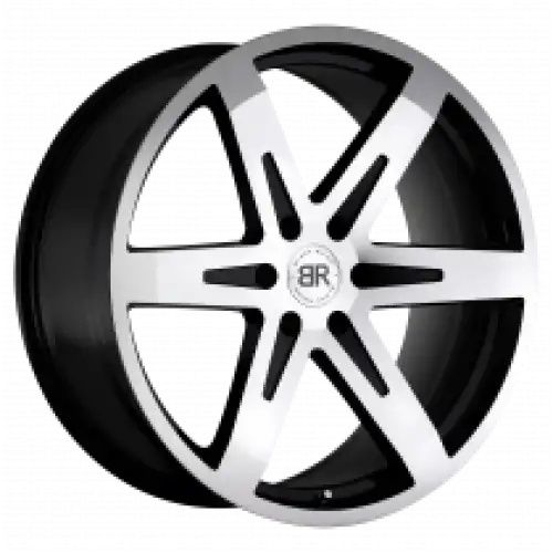 Black Rhino PEAK GLOSS BLACK W/ MIRROR CUT FACE 6x135 20R 9 87.1 30