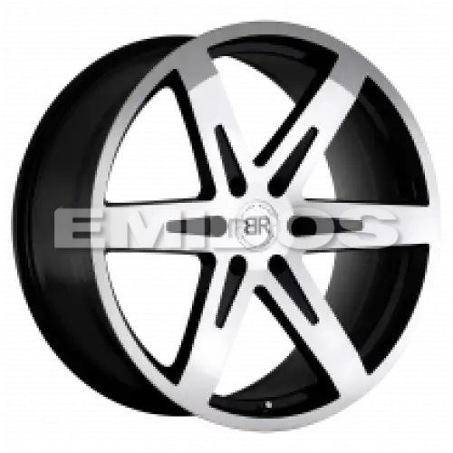 Black Rhino PEAK GLOSS BLACK W/ MIRROR CUT FACE 6x135 20R 9 87.1 30