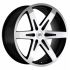 Black Rhino PEAK GLOSS BLACK W/ MIRROR CUT FACE 6x135 20R 9 87.1 30