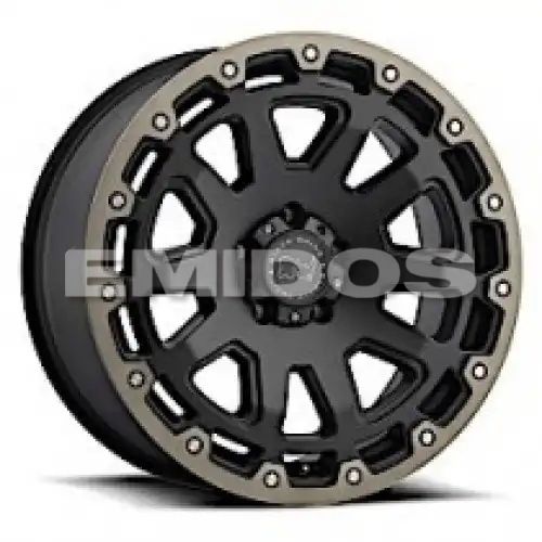 Black Rhino RAZORBACK MATTE BLACK W/ MACHINED DARK TINT LIP 6x139.7 20R 9 112.1 -12