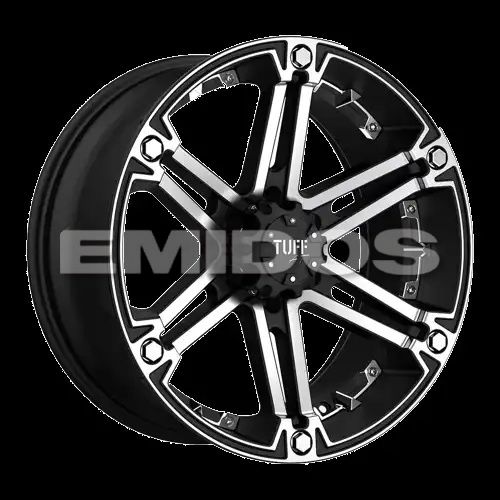 Tuff T01 FLAT BLACK W/ MACHINED FACE 5x114.3/127 20R 9 78.1 -13