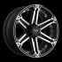 Tuff T01 FLAT BLACK W/ MACHINED FACE 5x114.3/127 20R 9 78.1 -13