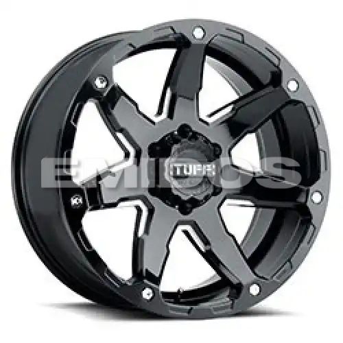Tuff T4A GLOSS BLACK W/ MILLED SPOKES 5x114.3 20R 9 76.1 10