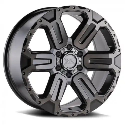 Black Rhino WANAKA MATTE GUNMETAL W/ BRUSHED FACE & GUNMETAL TINT 6x139.7 20R 9 112.1 40