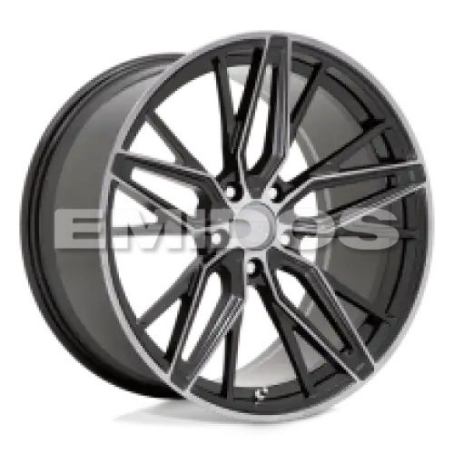 XO ZURICH GLOSS BLACK W/ MACHINED GLOSS DARK TINT 5x112 20R 9 66.56 20